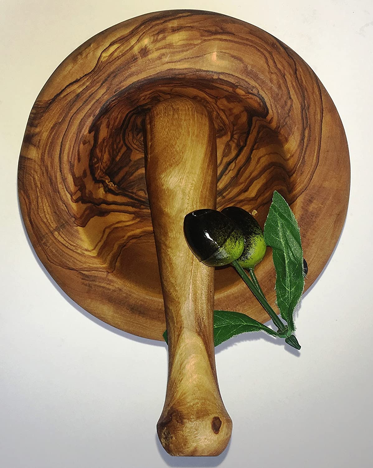 Mörser und Stößel Set ELLI, aus Olivenholz, diverse Größen - Porzellan aus Italien 