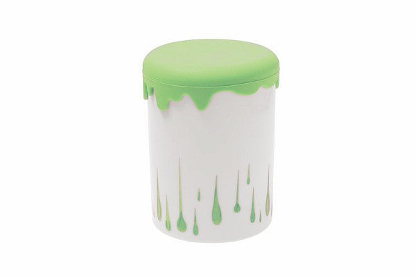 Kaffeedose / Vorratsdose aus Porzellan, Cyclam/Green Color - Porzellan aus Italien 