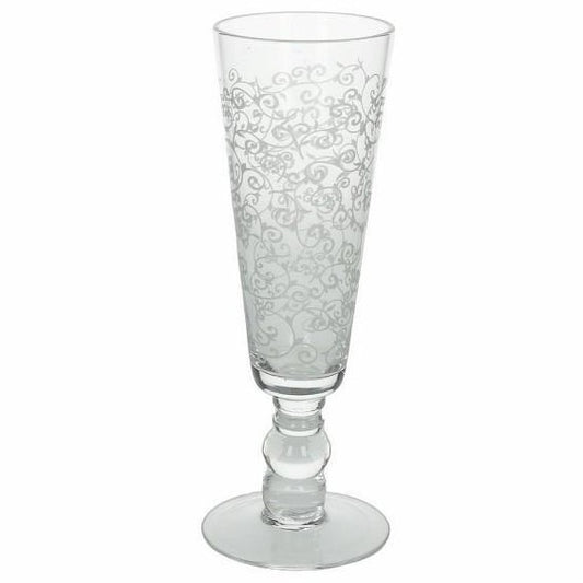 6 x Sektglas / Champagnerglas ANGELICA/MINERVA, 230 ml. Volumen, 20 cm hoch - Porzellan aus Italien 