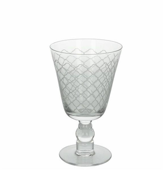 6 x Wasserkelch / Wasserglas MINERVA, 370 ml. Volumen, 16 cm hoch - Porzellan aus Italien 