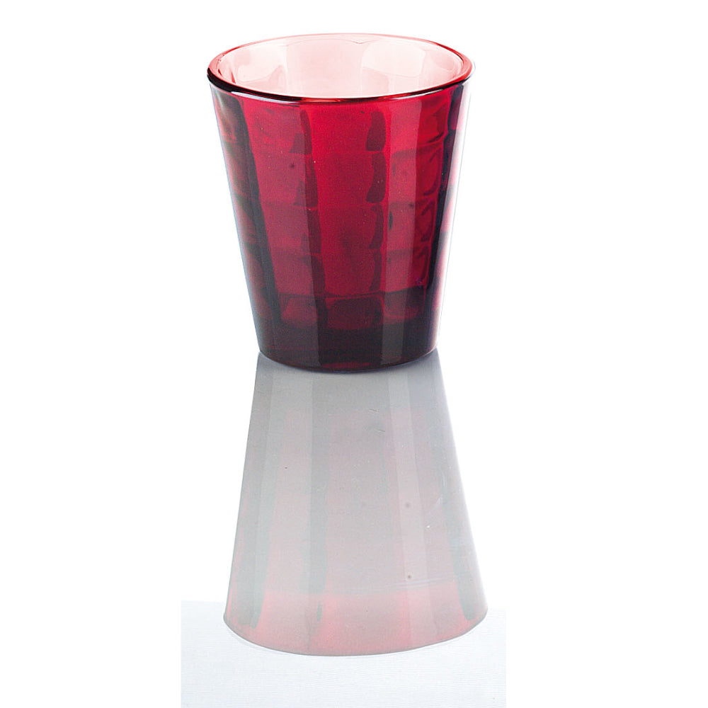 6er Set Wasserglas Christin, versch. Farben, 300 ml. Volumen - Porzellan aus Italien 