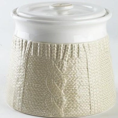 Keksdose aus der Serie Pullover, 1,4 Liter Volumen - Porzellan aus Italien 