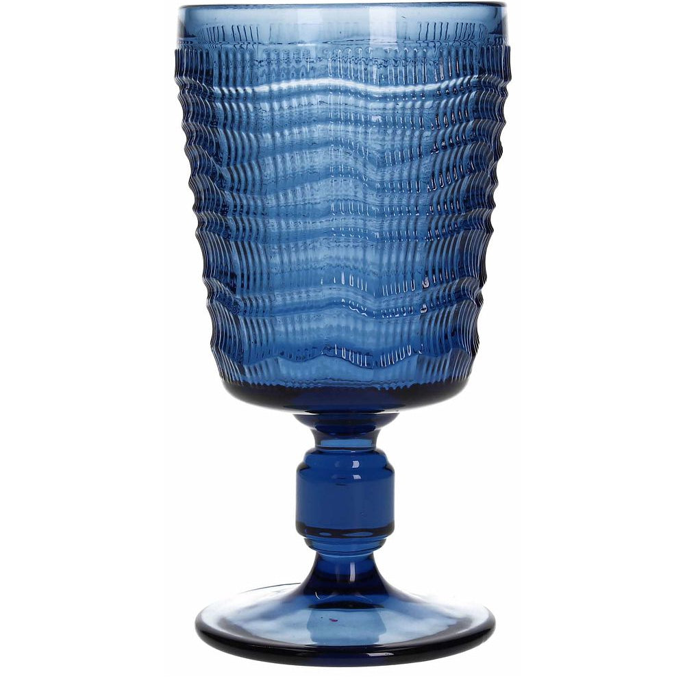 6er Set Weinkelch Irene, blau/transparent, 340 ml. Volumen von Tognana - Porzellan aus Italien