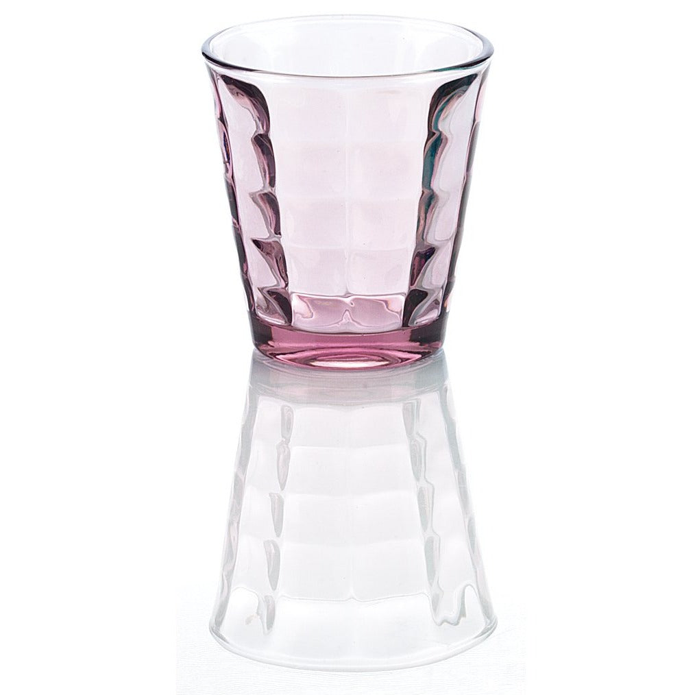 6er Set Wasserglas Christin, versch. Farben, 300 ml. Volumen - Porzellan aus Italien 
