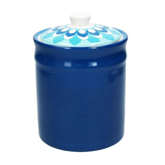 Vorratsdose Blueapp aus blauer Keramik, 1,54 Liter Volumen - Porzellan aus Italien 